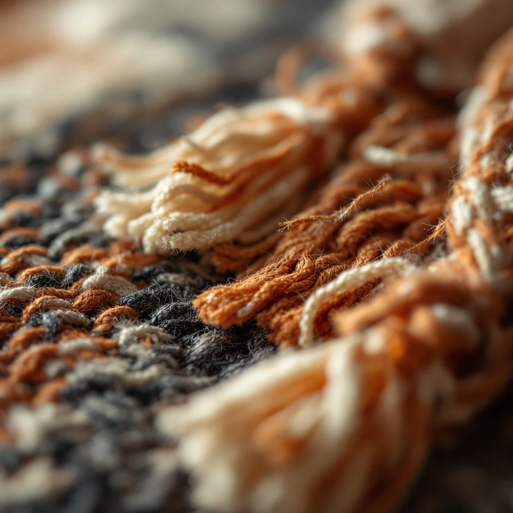 Weave and fringe detail